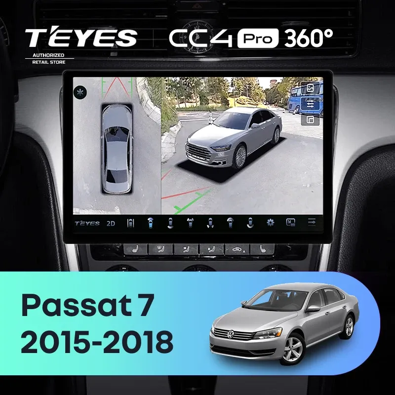 Штатная магнитола Teyes CC4 Pro 12/256 Volkswagen Passat 7 B7 NMS (2015-2018) F2 (11")