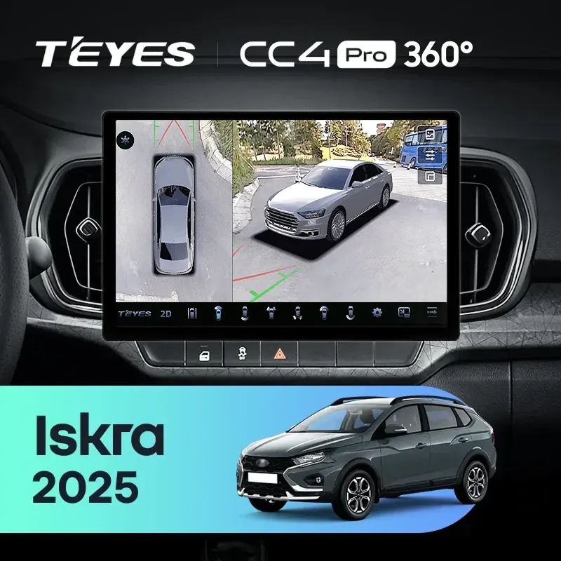 Штатная магнитола Teyes CC4 Pro 360 8/128 LADA Iskra SW Cross 2025 Тип-B (11")