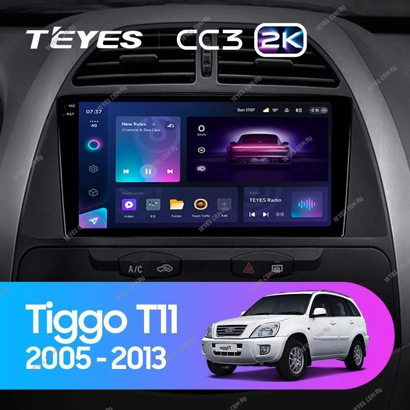 Штатная магнитола Teyes CC3 2K 4/64 Chery Tiggo T11 1 (2005-2013)