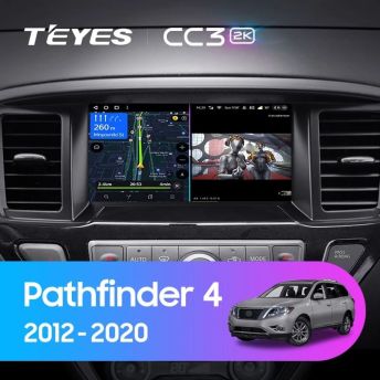 Штатная магнитола Teyes CC3 2K 4/64 Nissan Pathfinder 4 R52 (2012-2020) F1