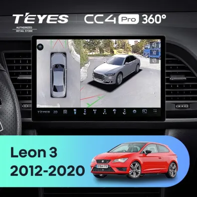 Штатная магнитола Teyes CC4 Pro 360 12/256 Seat Leon 3 (2012-2020) F3 (13")