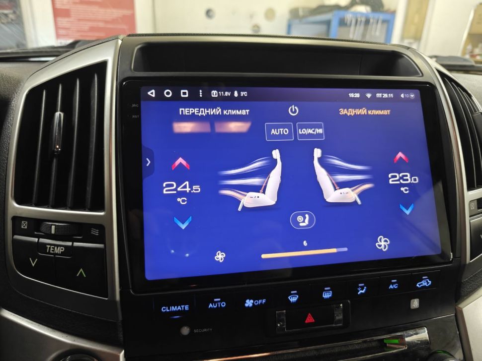 Переходная рамка Toyota Land Cruiser 200 (2007-2015) F3 Тип-C (10")