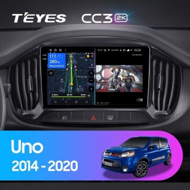 Штатная магнитола Teyes CC3 2K 4/32 Fiat Uno (2014-2020)
