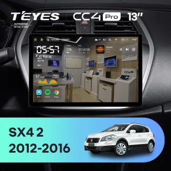 Штатная магнитола Teyes CC4 Pro 8/128 Suzuki SX4 2 (2012-2016) (13")
