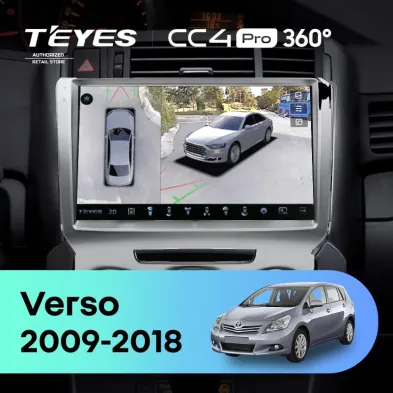 Штатная магнитола Teyes CC4 Pro 360 12/256 Toyota Verso R20 (2009-2018) F3