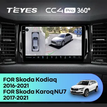 Штатная магнитола Teyes CC4 Pro 360 8/128 Skoda Karoq (2017-2021) F2