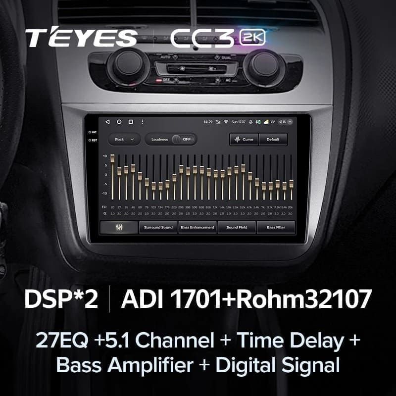 Штатная магнитола Teyes CC3 2K 360 6/128 Skoda Roomster (2006-2015)