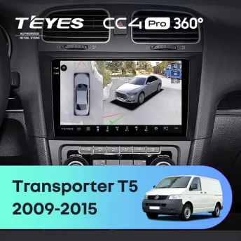 Штатная магнитола Teyes CC4 Pro 360 12/256 Volkswagen Transporter (T5) (2009-2015)