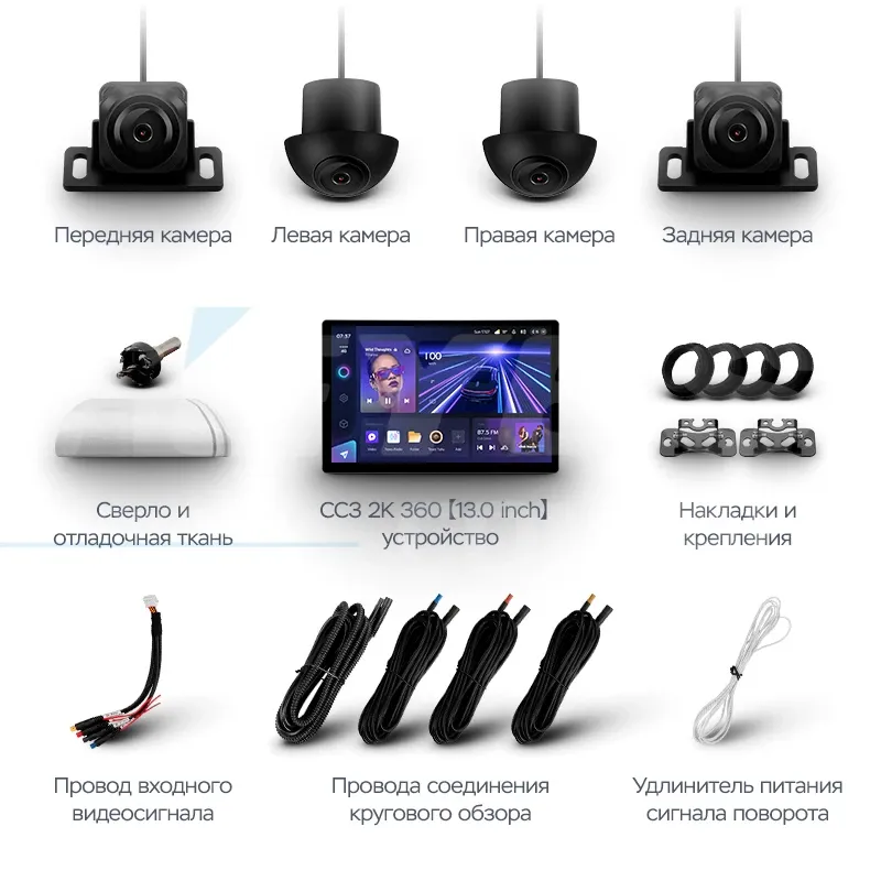 Штатная магнитола Teyes CC3 2K 360 6/128 Honda N-WGN 2 (2019-2022) Правый руль (13")