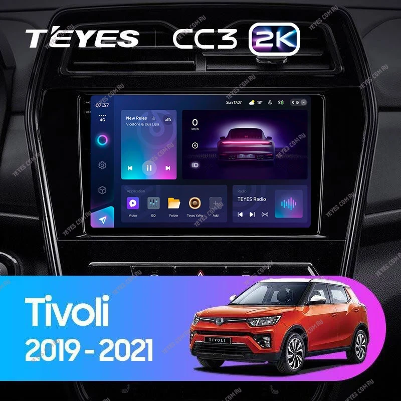 Штатная магнитола Teyes CC3 2K 4/32 SsangYong Tivoli (2019-2023)