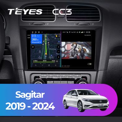 Штатная магнитола Teyes CC3 4/32 Volkswagen Sagitar (2019-2024)