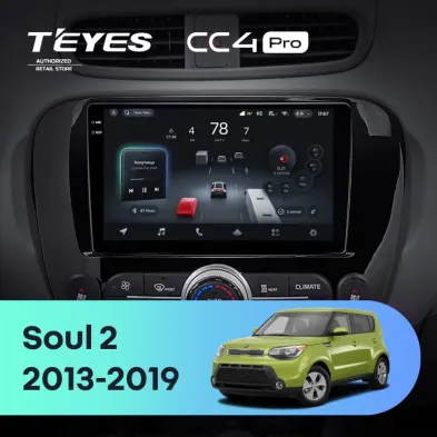 Штатная магнитола Teyes CC4 Pro 8/128 Kia Soul 2 PS (2013-2019) Тип-B