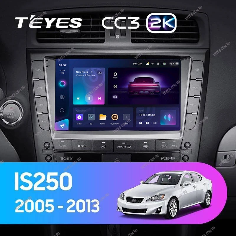 Штатная магнитола Teyes CC3 2K 360 6/128 Lexus IS250 XE20 (2005-2013) (Hm) Тип-A