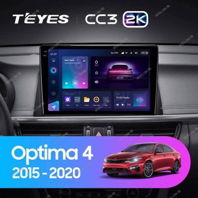 Штатная магнитола Teyes CC3 2K 4/64 Kia Optima 4 JF (2015-2020) Тип-A