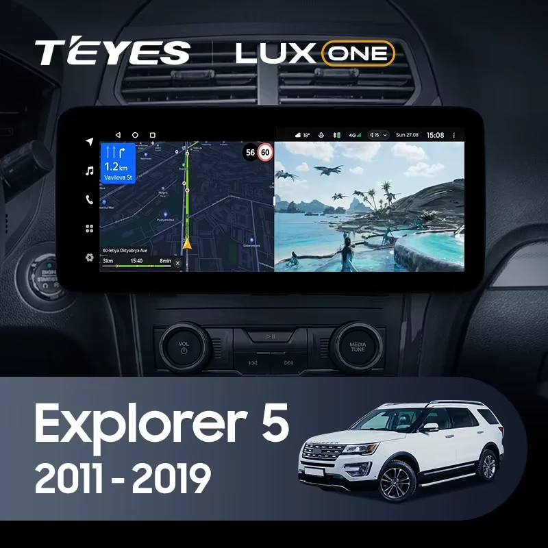 Штатная магнитола Teyes LUX ONE 6/128 Ford Explorer 5 (2011-2019)