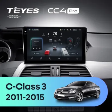 Штатная магнитола Teyes CC4 Pro 8/128 Mercedes-Benz C-Class W204 C204 S204 (2011-2015)