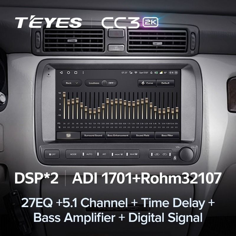 Штатная магнитола Teyes CC3 2K 4/64 Toyota Crown Majesta 3 S170 (1999-2004)