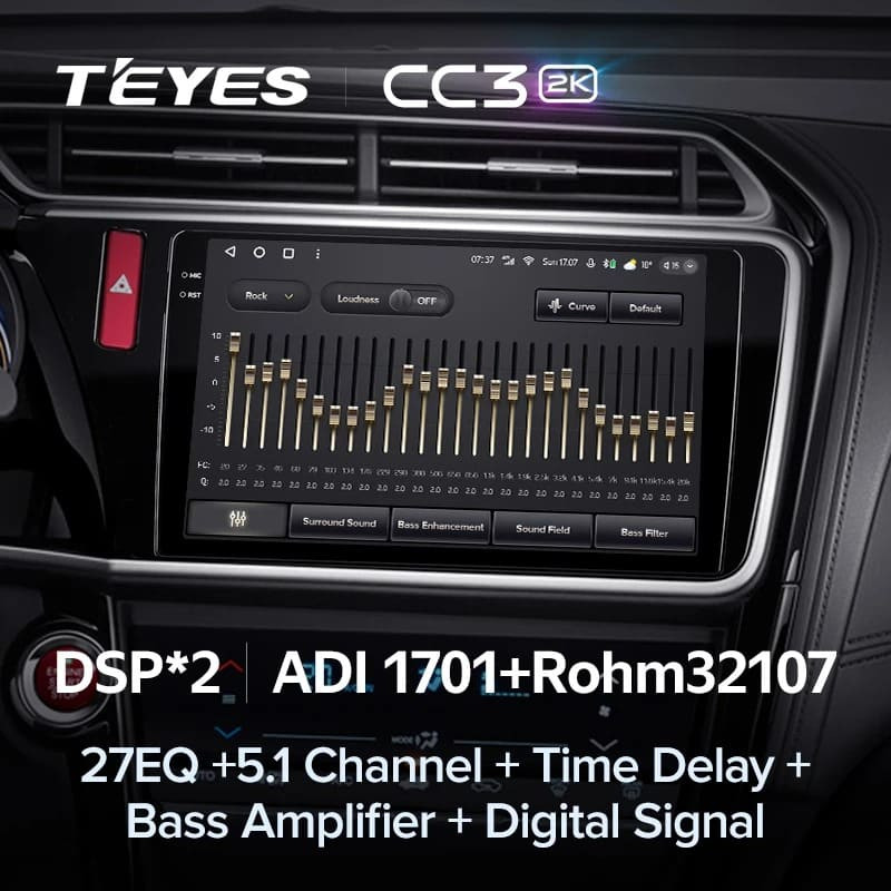 Штатная магнитола Teyes CC3 2K 4/64 Honda City (2014-2017) Тип-A