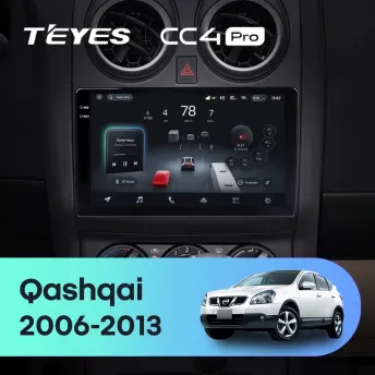 Штатная магнитола Teyes CC4 Pro 8/128 Nissan Qashqai 1 J10 (2006-2013) F2