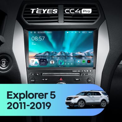 Штатная магнитола Teyes CC4 Pro 12/256 Ford Explorer 5 (2011-2019) Тип-B