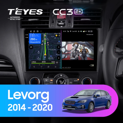 Штатная магнитола Teyes CC3 2K 360 6/128 Subaru Levorg (2014-2020) F2