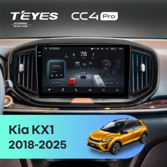 Штатная магнитола Teyes CC4 Pro 8/128 Kia KX1 (2018-2025)