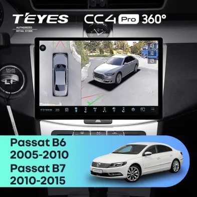 Штатная магнитола Teyes CC4 Pro 360 8/128 Volkswagen Passat 7 B7 (2010-2015) (11")
