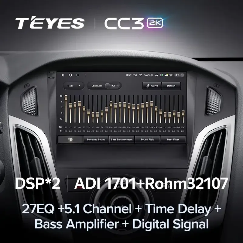 Штатная магнитола Teyes CC3 2K 4/64 Ford Focus 3 (2011-2019) F2