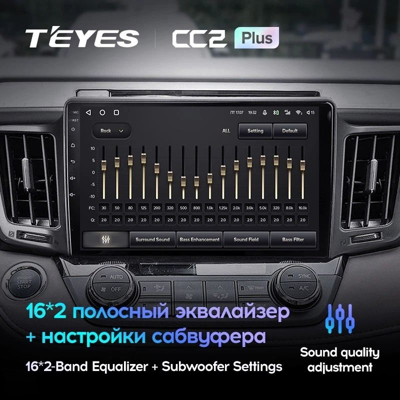 Штатная магнитола Teyes CC2 Plus 4/64 Toyota RAV4 (2012-2018)