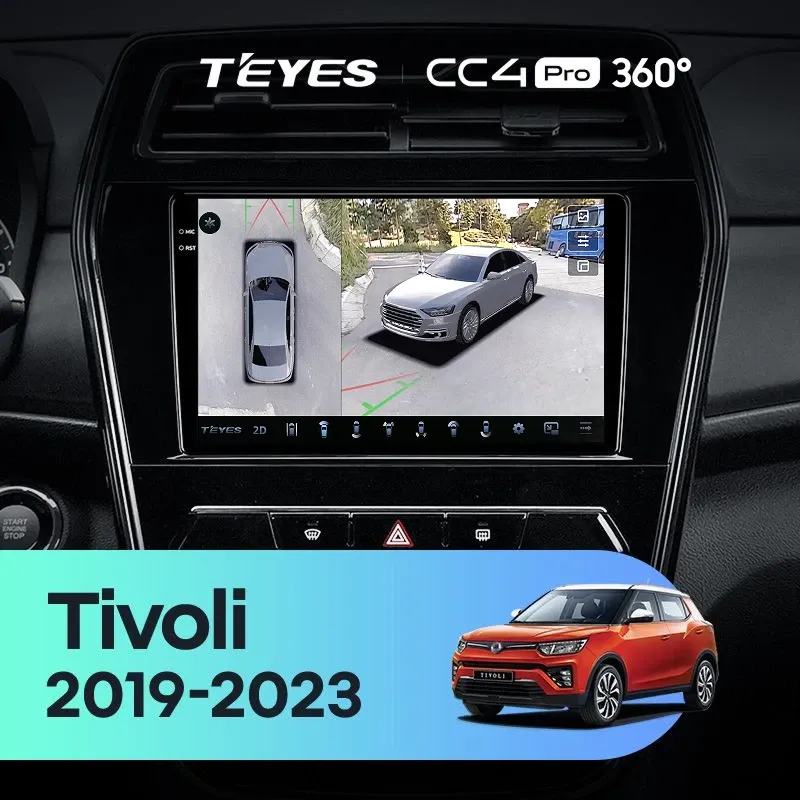 Штатная магнитола Teyes CC4 Pro 360 8/128 SsangYong Tivoli (2019-2023)