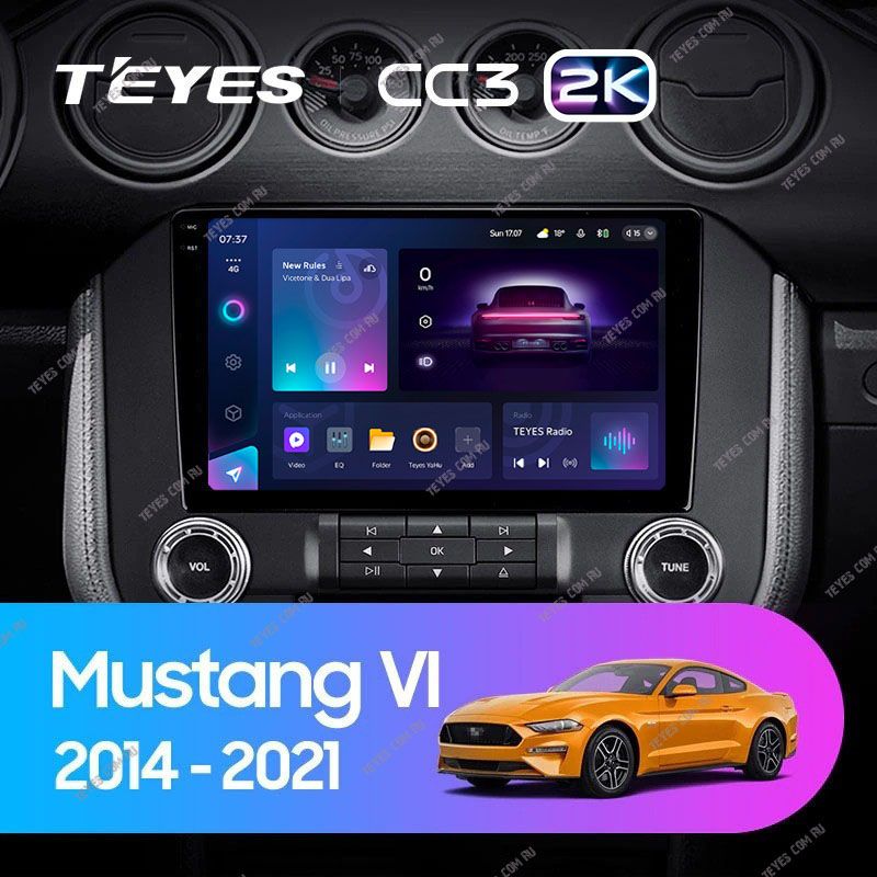 Штатная магнитола Teyes CC3 2K 6/128 Ford Mustang VI S550 (2014-2023) F2