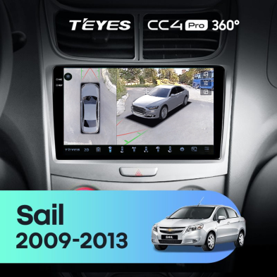 Штатная магнитола Teyes CC4 Pro 360 8/128 Chevrolet Sail (2009-2013)