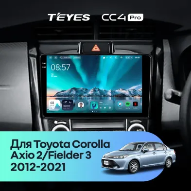 Штатная магнитола Teyes CC4 Pro 8/128 Toyota Corolla Fielder 3 E160 (2012-2021)