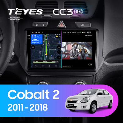 Штатная магнитола Teyes CC3 2K 360 6/128 Chevrolet Cobalt 2 (2011-2018)
