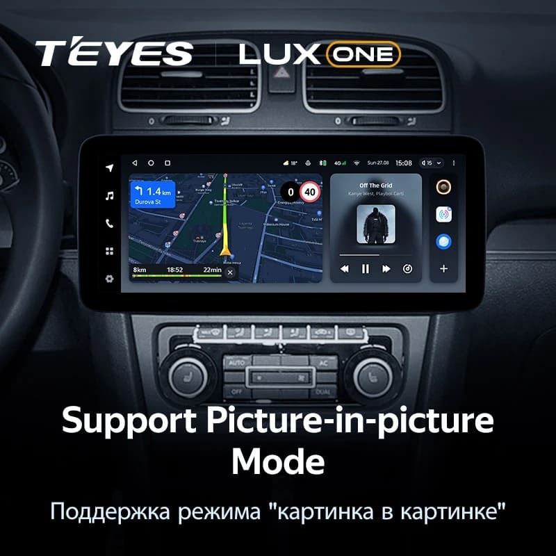 Штатная магнитола Teyes LUX ONE 6/128 Volkswagen Touran (2003-2015)