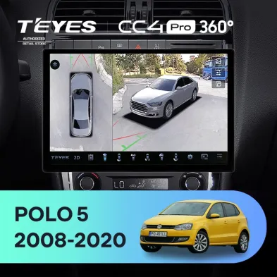Штатная магнитола Teyes CC4 Pro 360 12/256 Volkswagen Polo 5 (2008-2020) (13")
