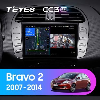 Штатная магнитола Teyes CC3 2K 4/32 Fiat Bravo 198 (2007-2014)