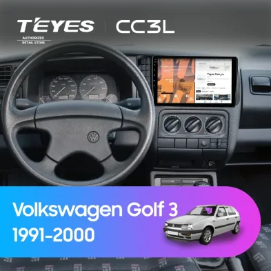 Штатная магнитола Teyes CC3L 4/64 Volkswagen Golf 3 (1991-2000)