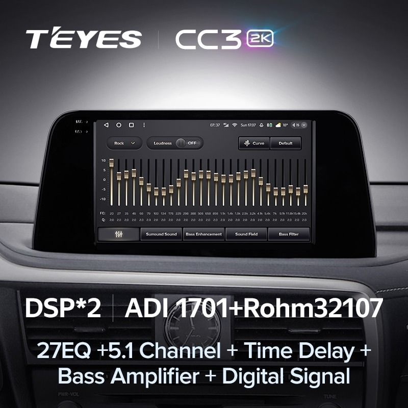 Штатная магнитола Teyes CC3 2K 360 6/128 Lexus RX200t RX300 RX350 RX350l RX450h RX450hl AL20 IV (2015-2021)