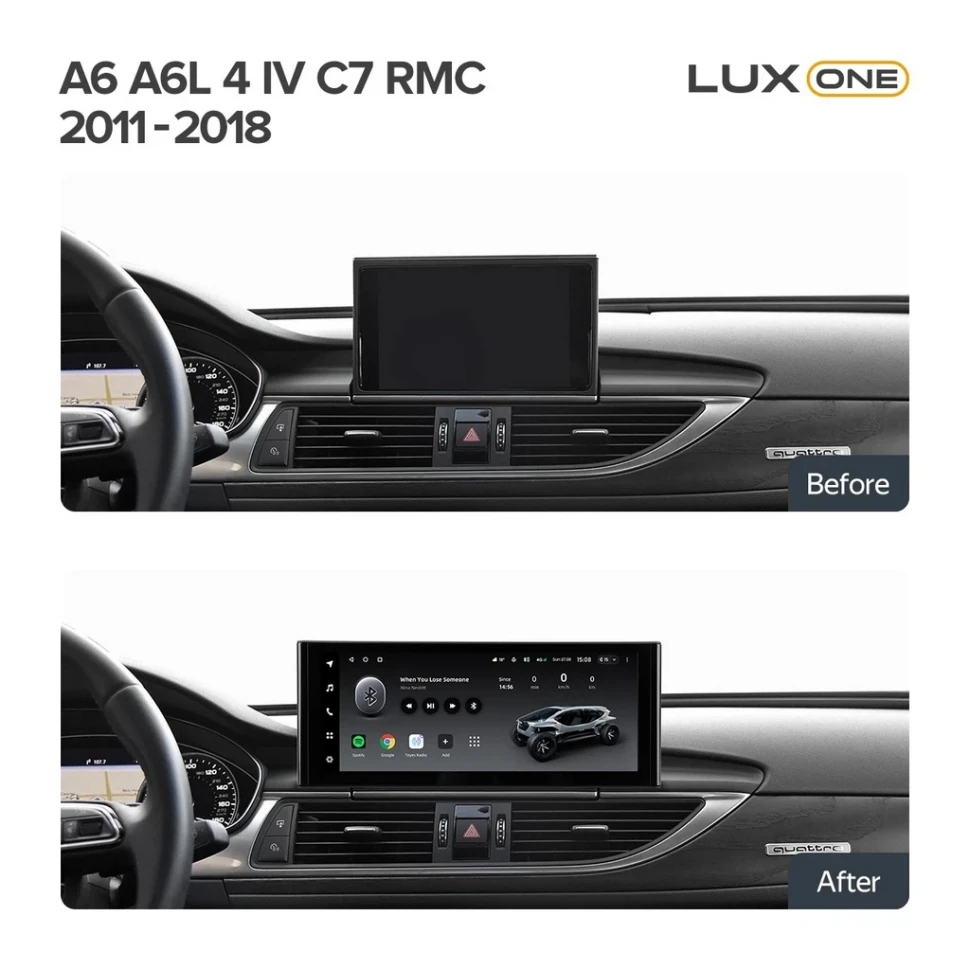 Штатная магнитола Teyes LUX ONE 6/128 Audi A6 A6L C7 (RMC) (2011-2018)