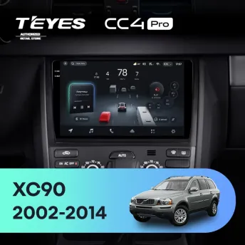 Штатная магнитола Teyes CC4 Pro 12/256 Volvo XC90 (2007-2014) F2 (комплект для установки нижней части)