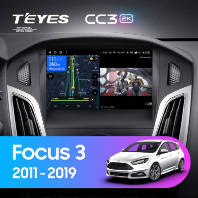 Штатная магнитола Teyes CC3 2K 4/32 Ford Focus 3 (2011-2019)