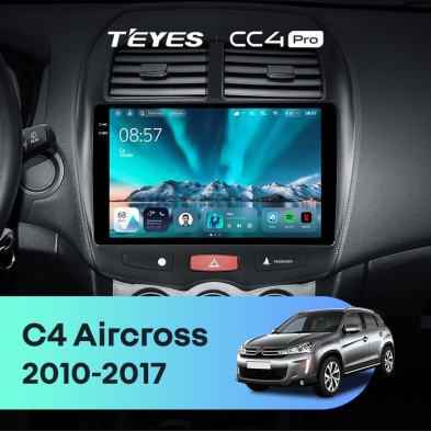 Штатная магнитола Teyes CC4 Pro 12/256 Citroen C4 Aircross (2010-2017) Тип-B