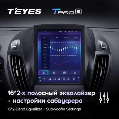 Штатная магнитола Tesla style Teyes TPRO 2 4/32 Ford Kuga 2 (2012-2019)