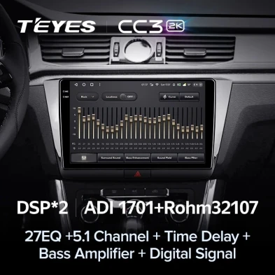 Штатная магнитола Teyes CC3 2K 4/32 Volkswagen Passat B8 (2016-2018)