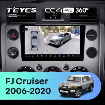 Штатная магнитола Teyes CC4 Pro 360 12/256 Toyota FJ Cruiser J15 (2006-2020) F2