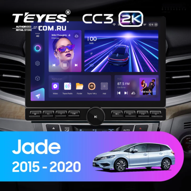 Штатная магнитола Teyes CC3 2K 6/128 Honda Jade (2015-2020) Правый руль (13" с кнопками)