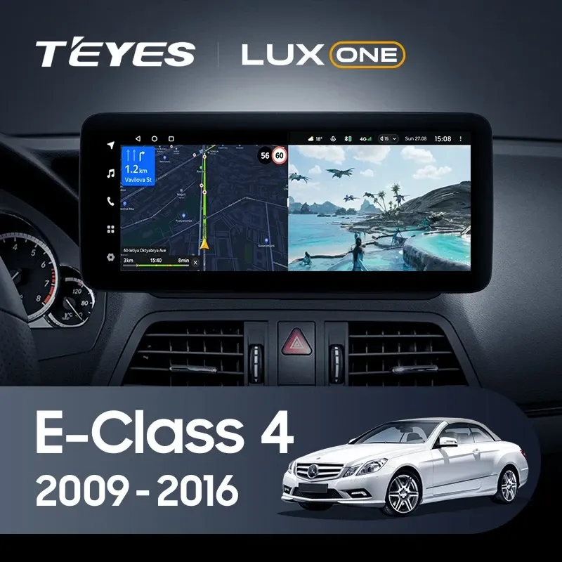 Штатная магнитола Teyes LUX ONE 360 6/128 Mercedes-Benz E-Class 4 W212 S207 A207 S212 C207 (NTG 4.5) (2009-2016) F2 Universal
