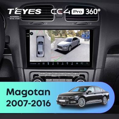 Штатная магнитола Teyes CC4 Pro 360 8/128 Volkswagen Magotan (2007-2016)
