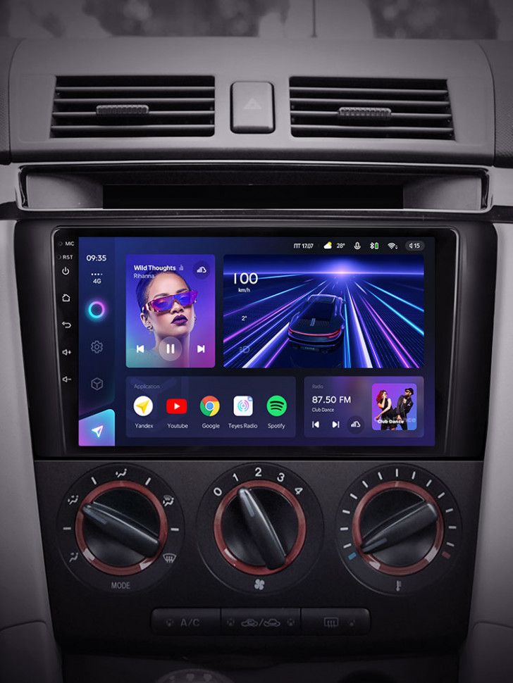 Штатная магнитола Teyes CC3 4/32 Mazda 3 1 BK (2003-2009)